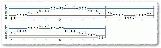 Exercises #1c In A Min/Maj Pentatonic