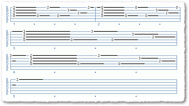 Simple Song Utilizing The DMaj. Chord