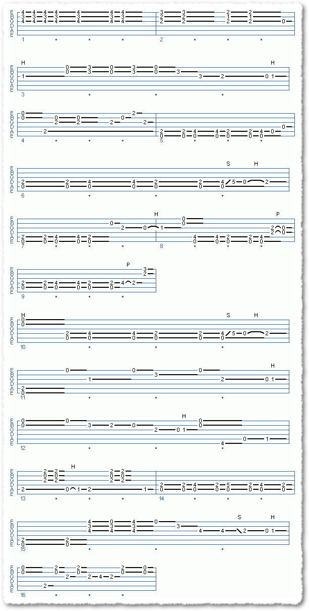 Clapton-style Acoustic Blues