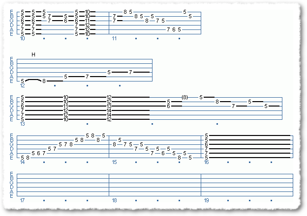A Major Scale Blues