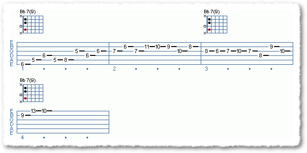 Jazz Lick Over Bflat Dom
