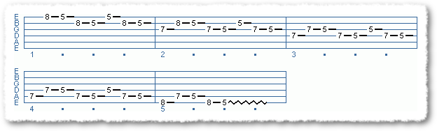 Main Sequence from Basic Scale Patterns