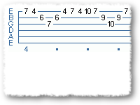 Arpeggio Sequence Using Sweep Picking
